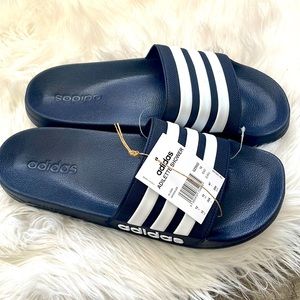 Men’s adidas adilette shower slides Navy blue